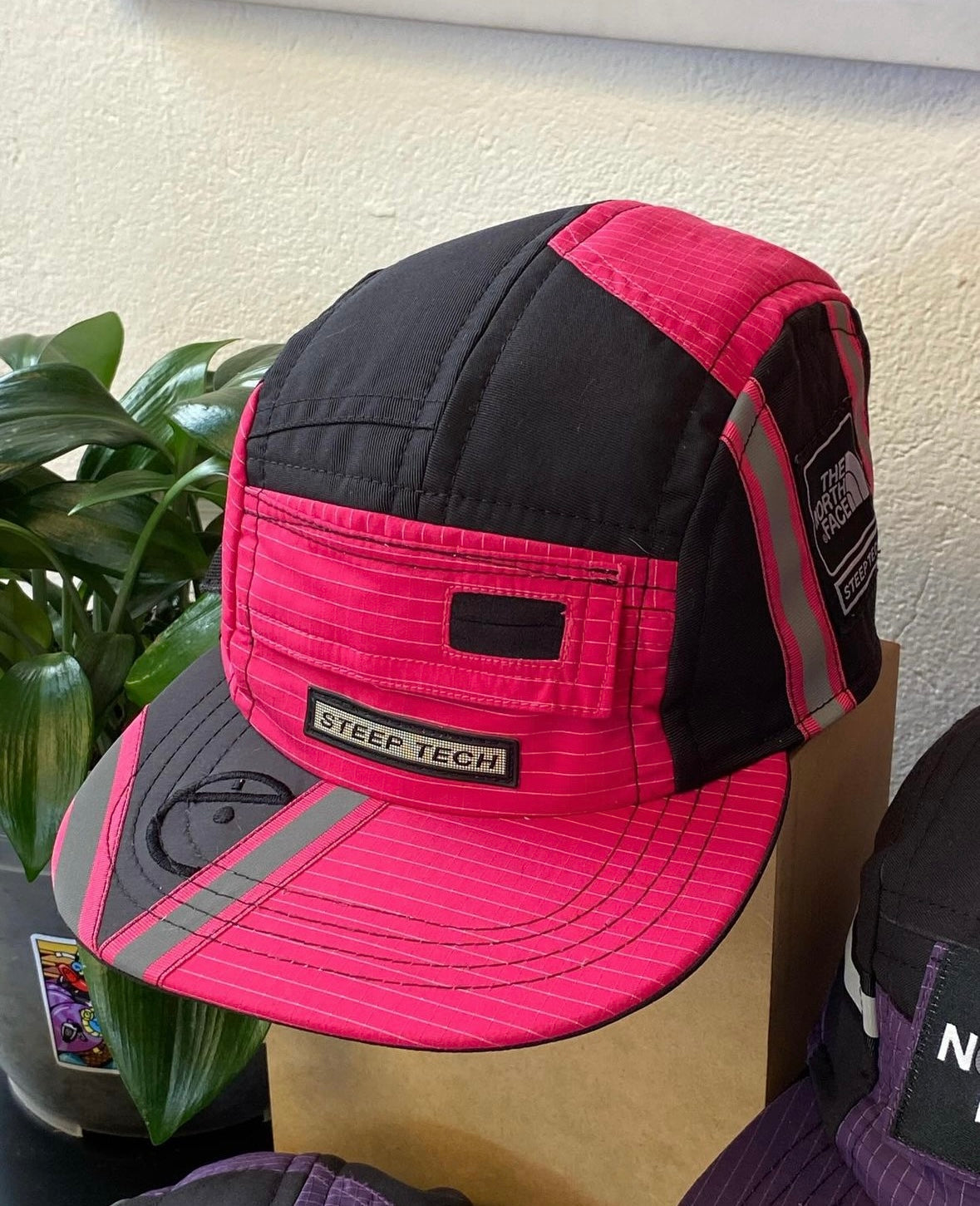 Upcycled TNF Utility Hats (Purple/Pink)