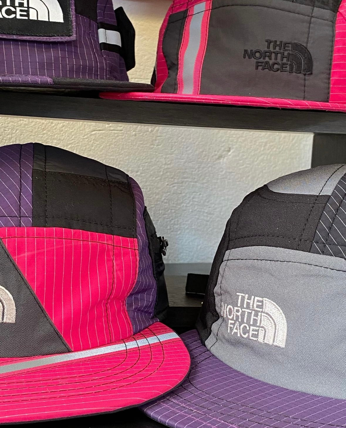 Upcycled TNF Utility Hats (Purple/Pink)