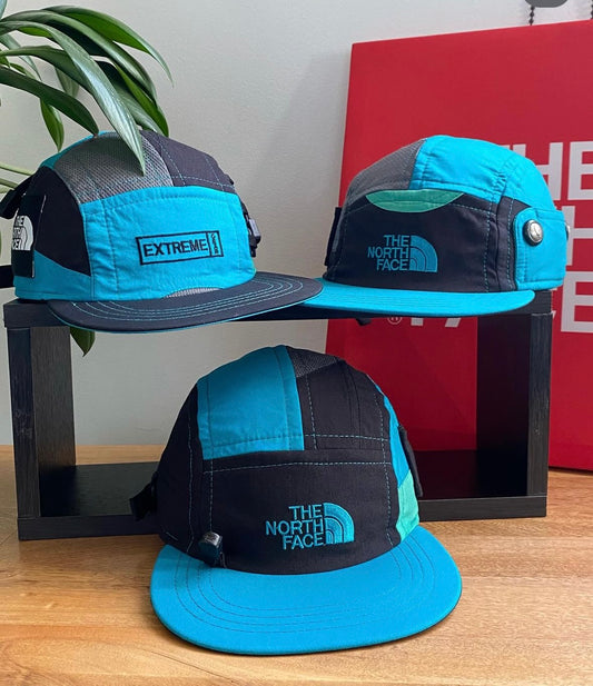 Upcycled TNF Utility Hats (Teal/Navy)