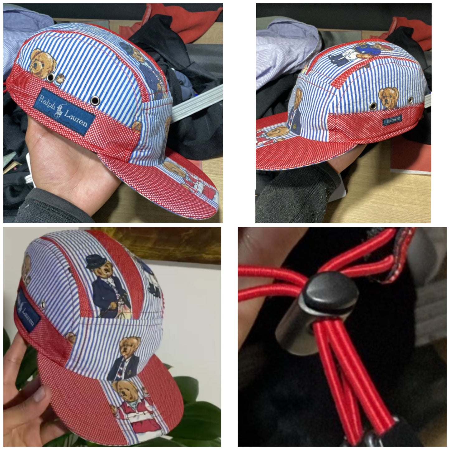 Upcycled Utility Hat (Polo Red)