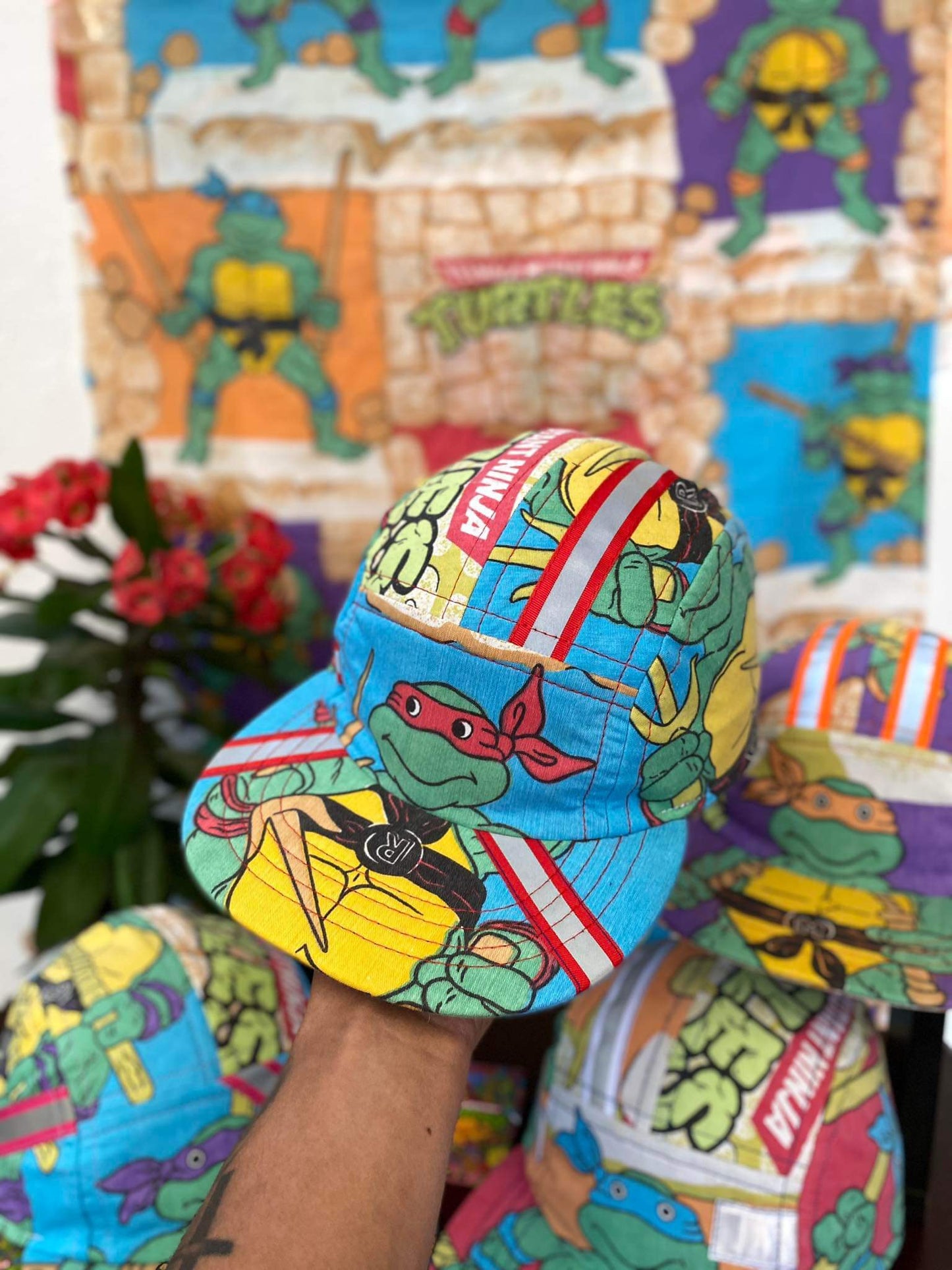 Upcycled TMNT Utility Hats