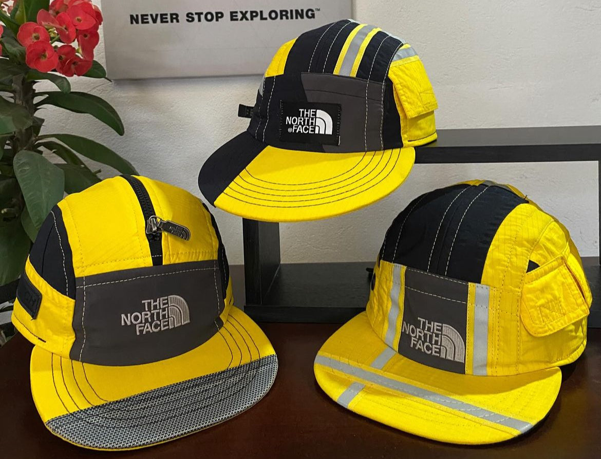 Upcycled TNF Utility Hats (Bright Yellow)