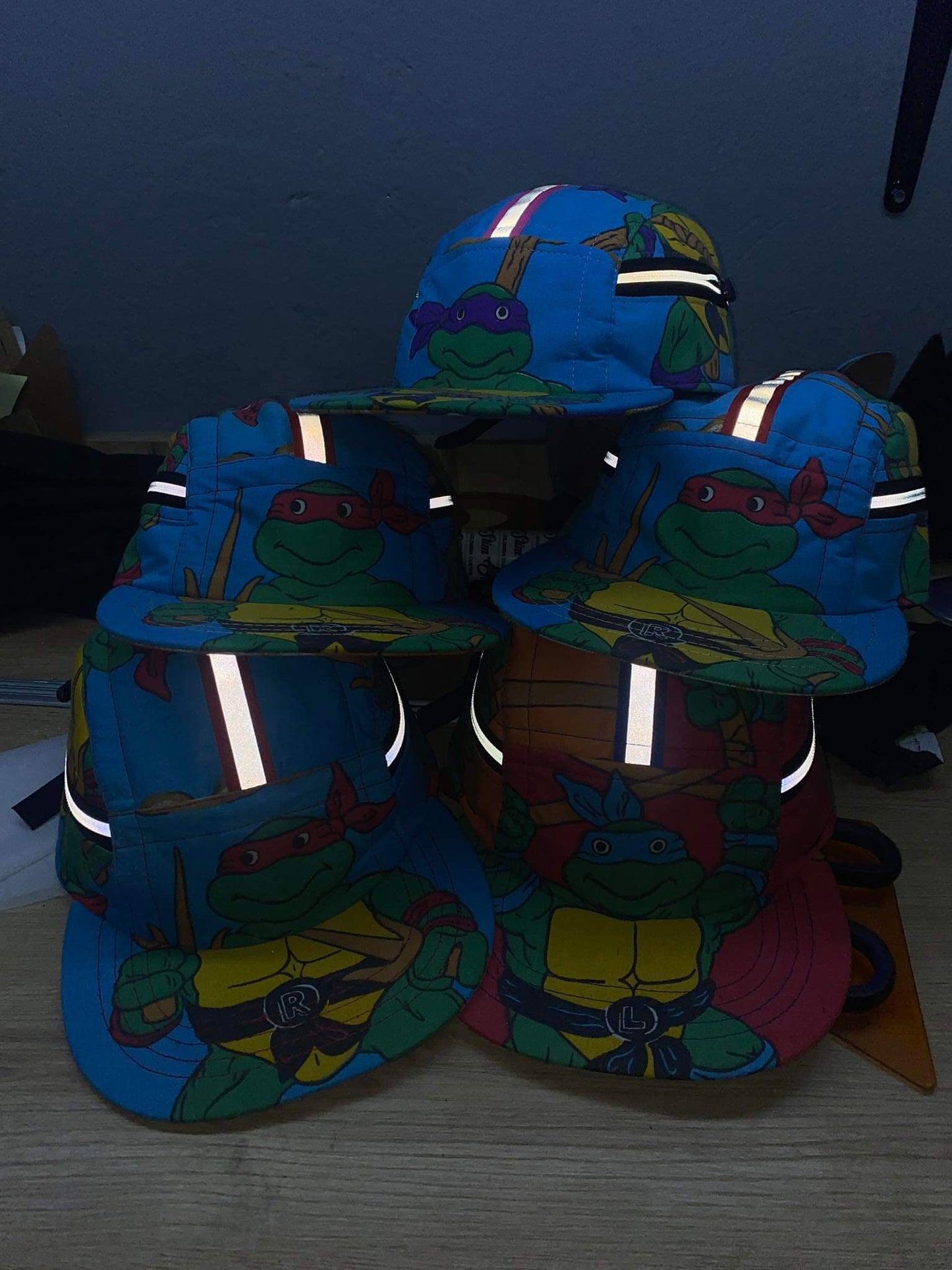 Upcycled TMNT Utility Hats