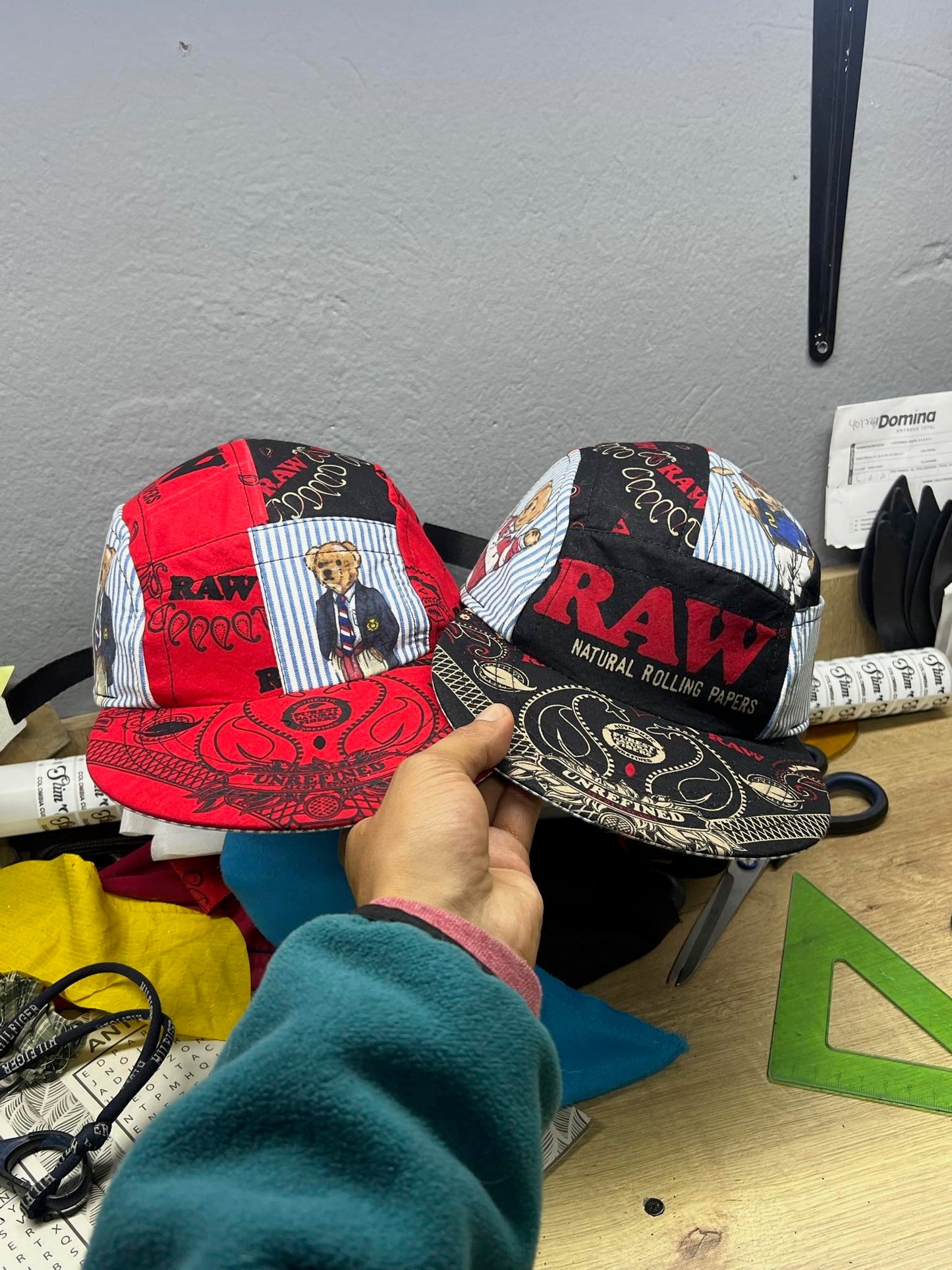 Upcycled Polo x Raw Utility Hats