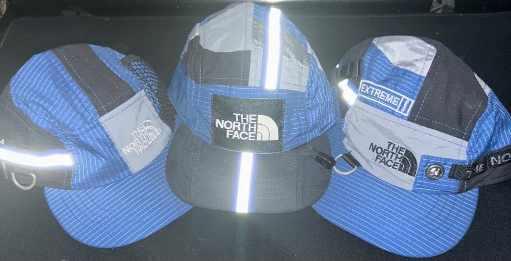 Upcycled TNF Utility Hats (Blue)