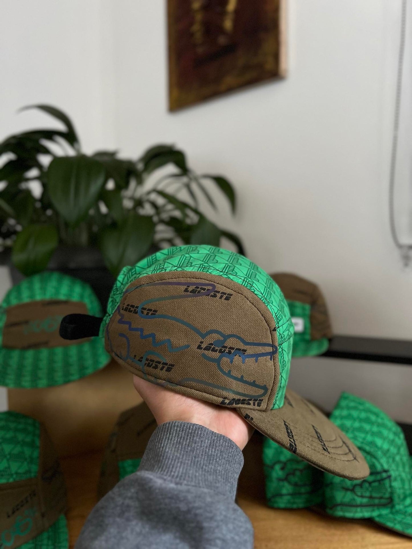 Upcycled Lacoste Utility Hats (Green)