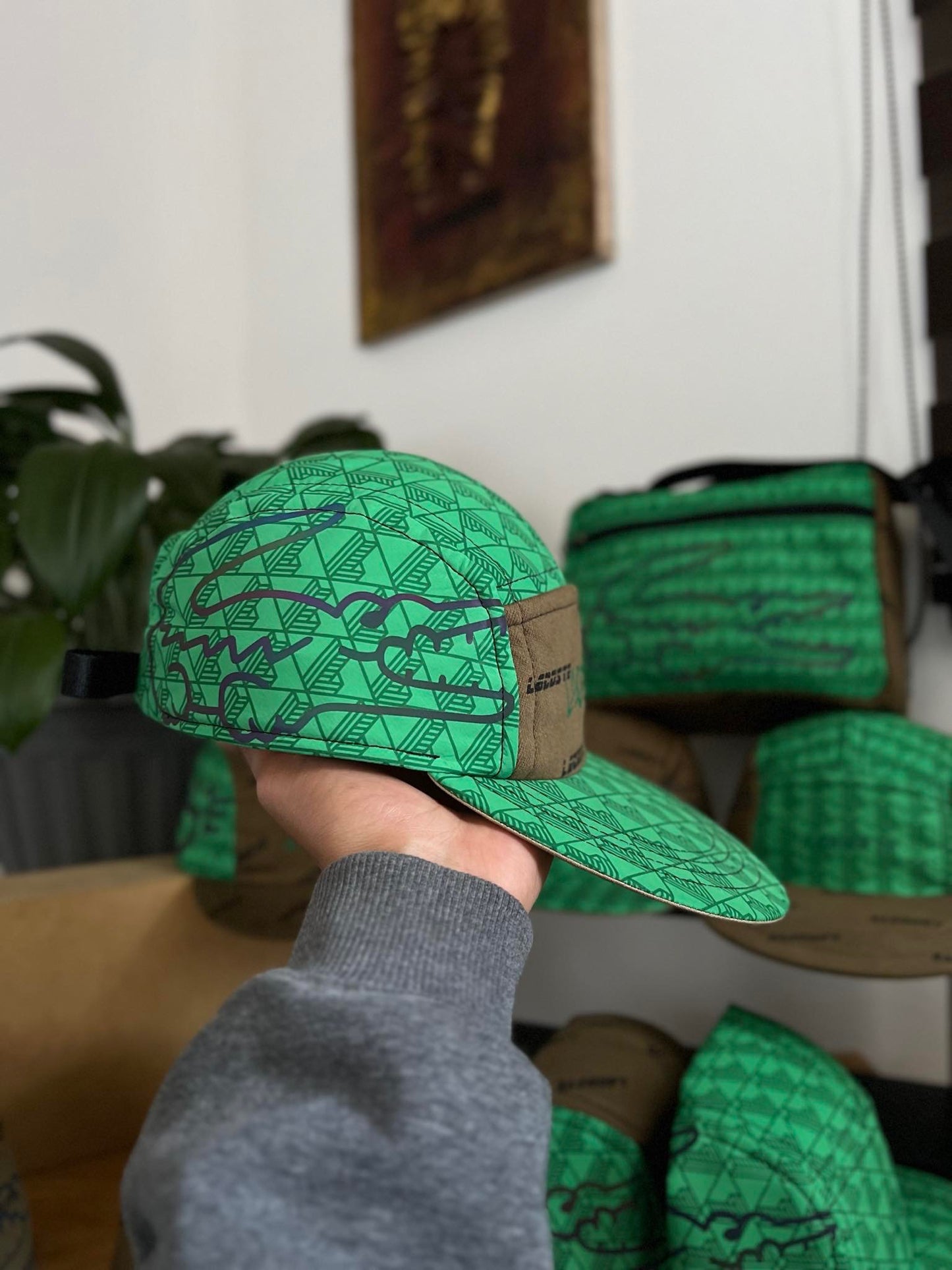 Upcycled Lacoste Utility Hats (Green)