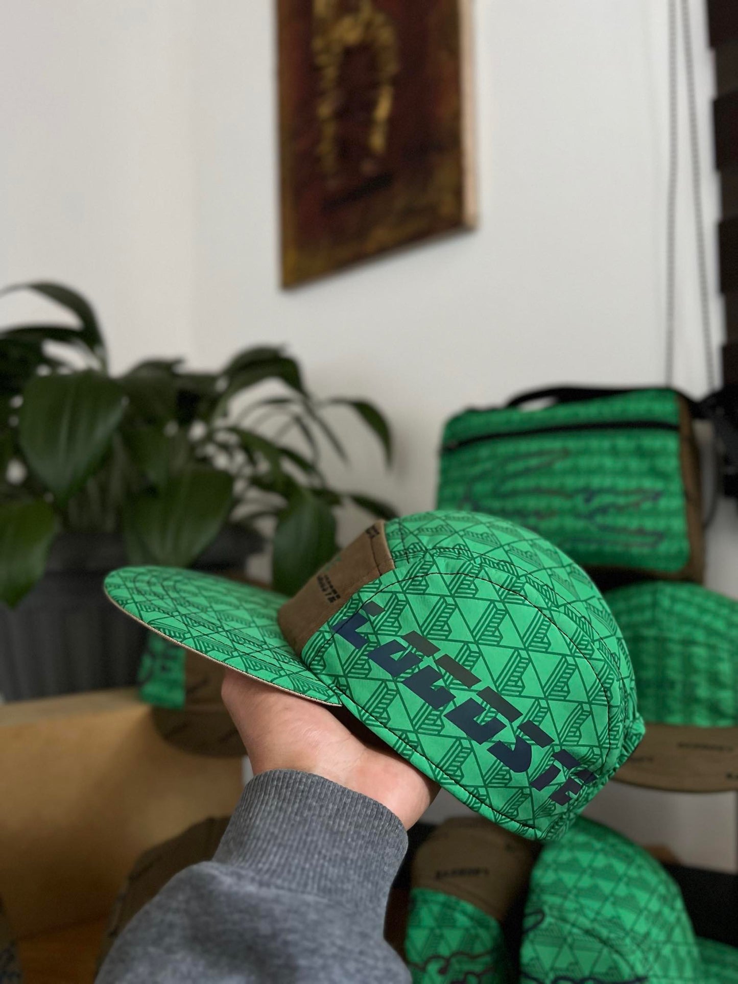 Upcycled Lacoste Utility Hats (Green)